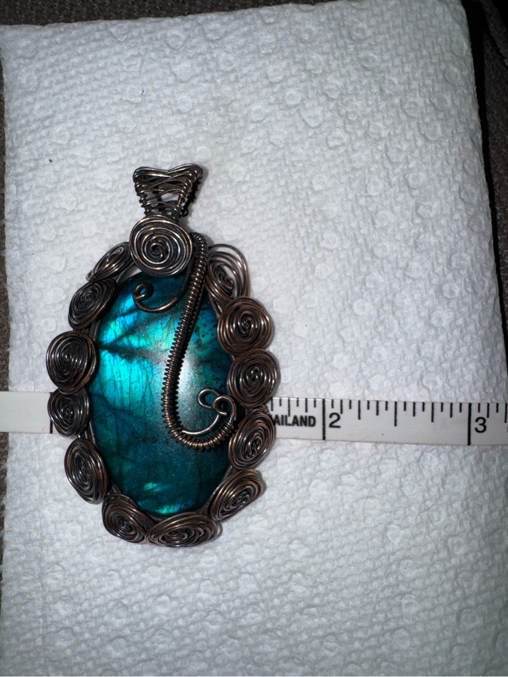 4 different Wire-Wrapped Pendants